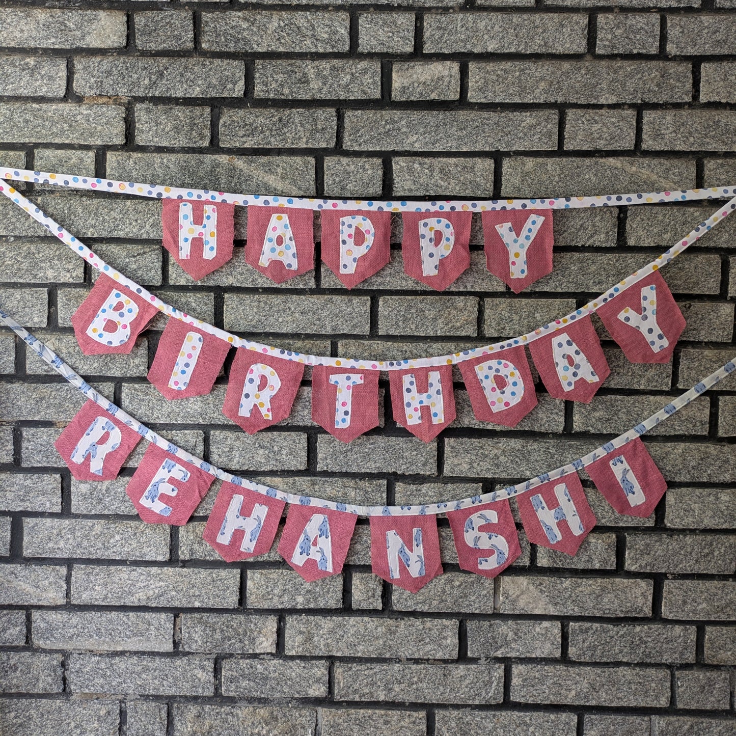 Birthday Bunting - Polka Dots