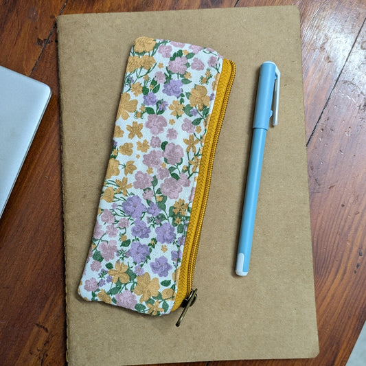 Pen Sleeve - Peach Floral