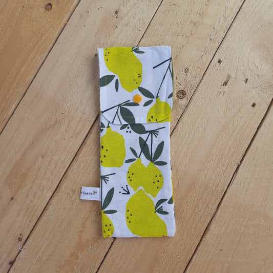 Cutlery Pouch - Lemon print