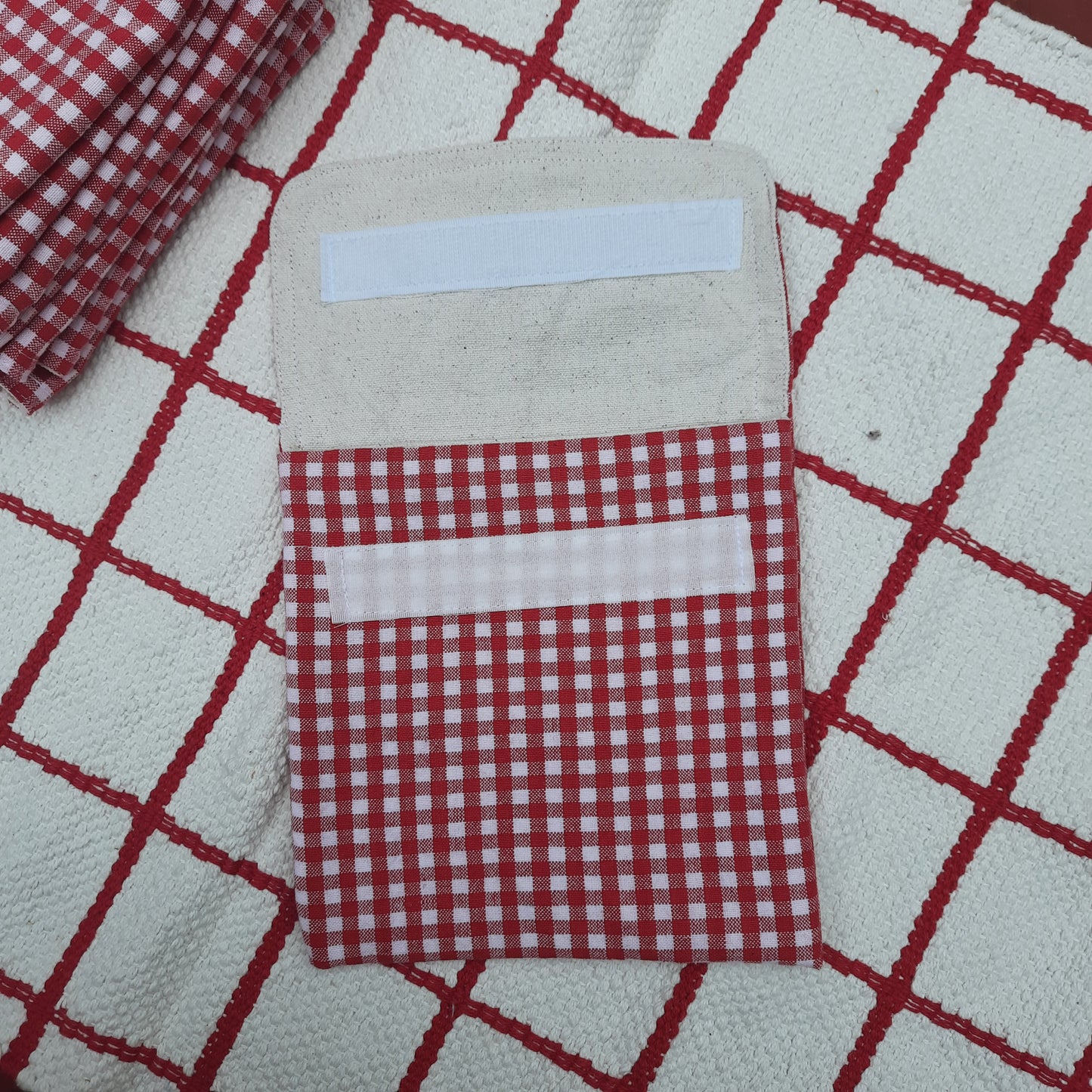 Dry Snack Pouch -  Red Gingham