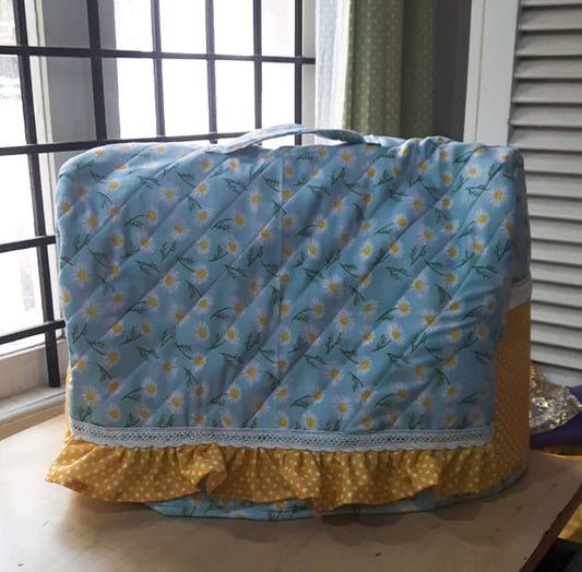 Sewing Machine Cover - Daisies