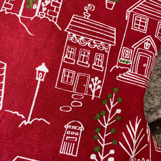 Cushion Cover - Christmas Village